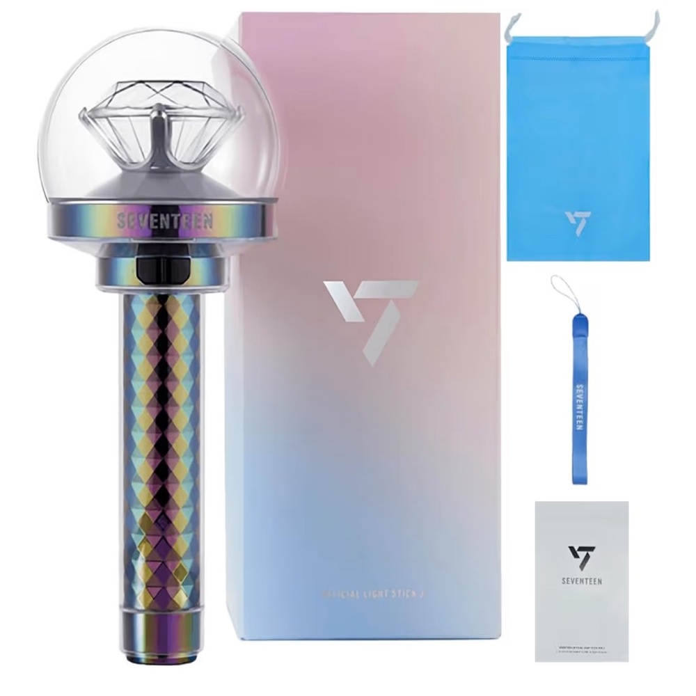SEVENTEEN Iridescent Blue Diamond Light Stick – Official Fan Light